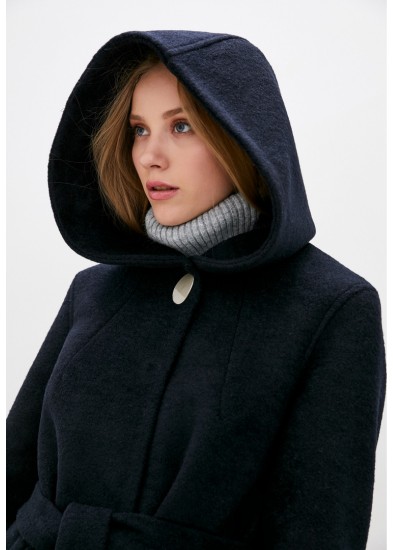Пальто демисезонное синее DANNA 1757